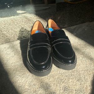 Franco Sarto Black Loafers